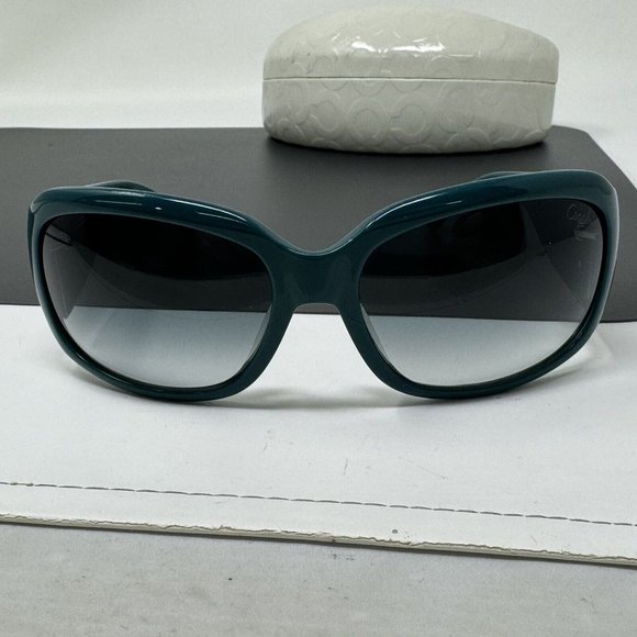 Coach Jacqueline S 828 TEAL Sunglasses With Coach Case main image 4
